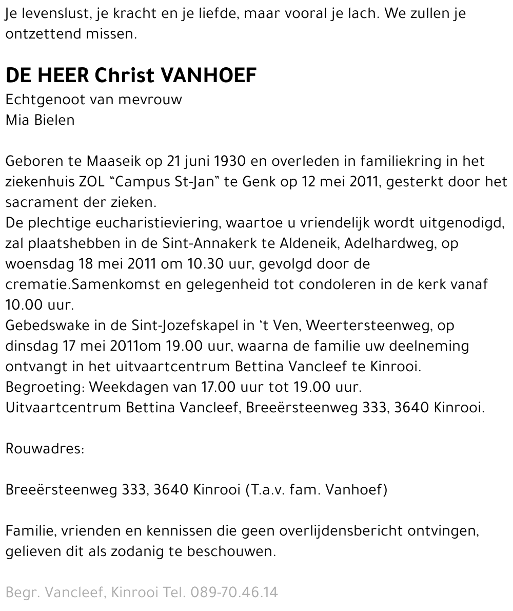 Christ Vanhoef