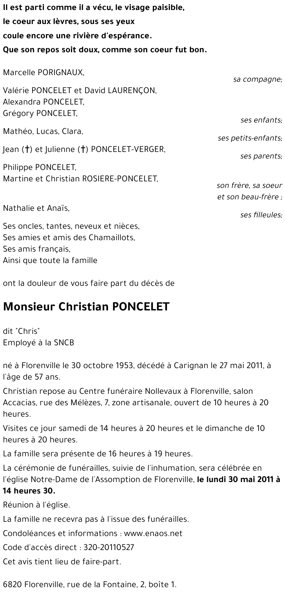 Christian PONCELET