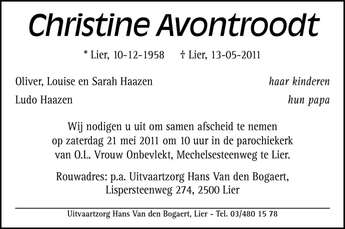 Christine Avontroodt