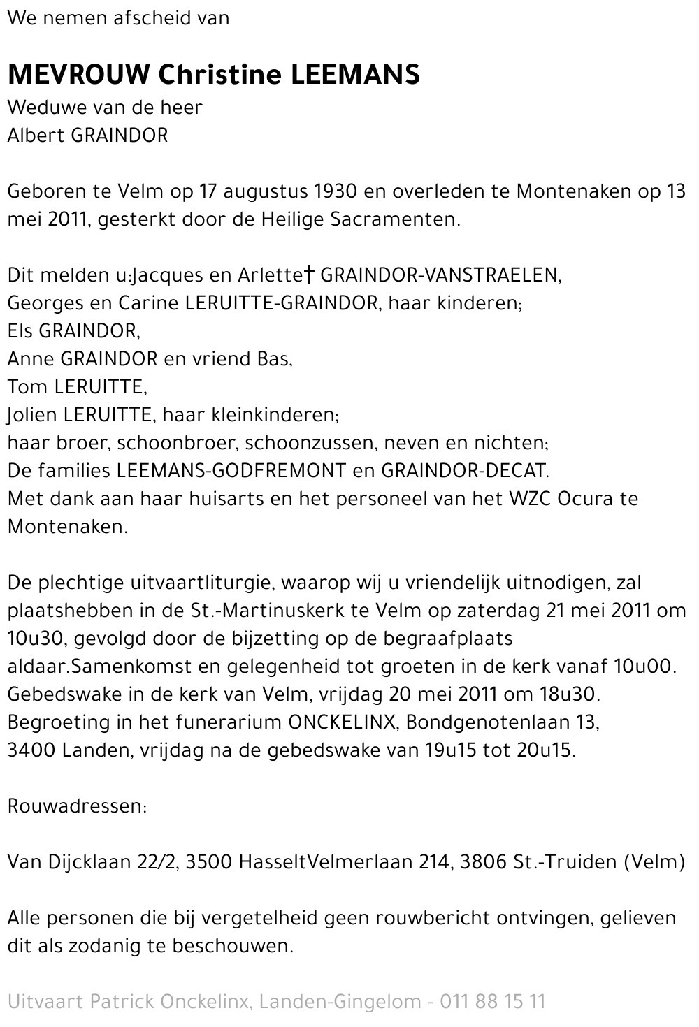 Christine Leemans