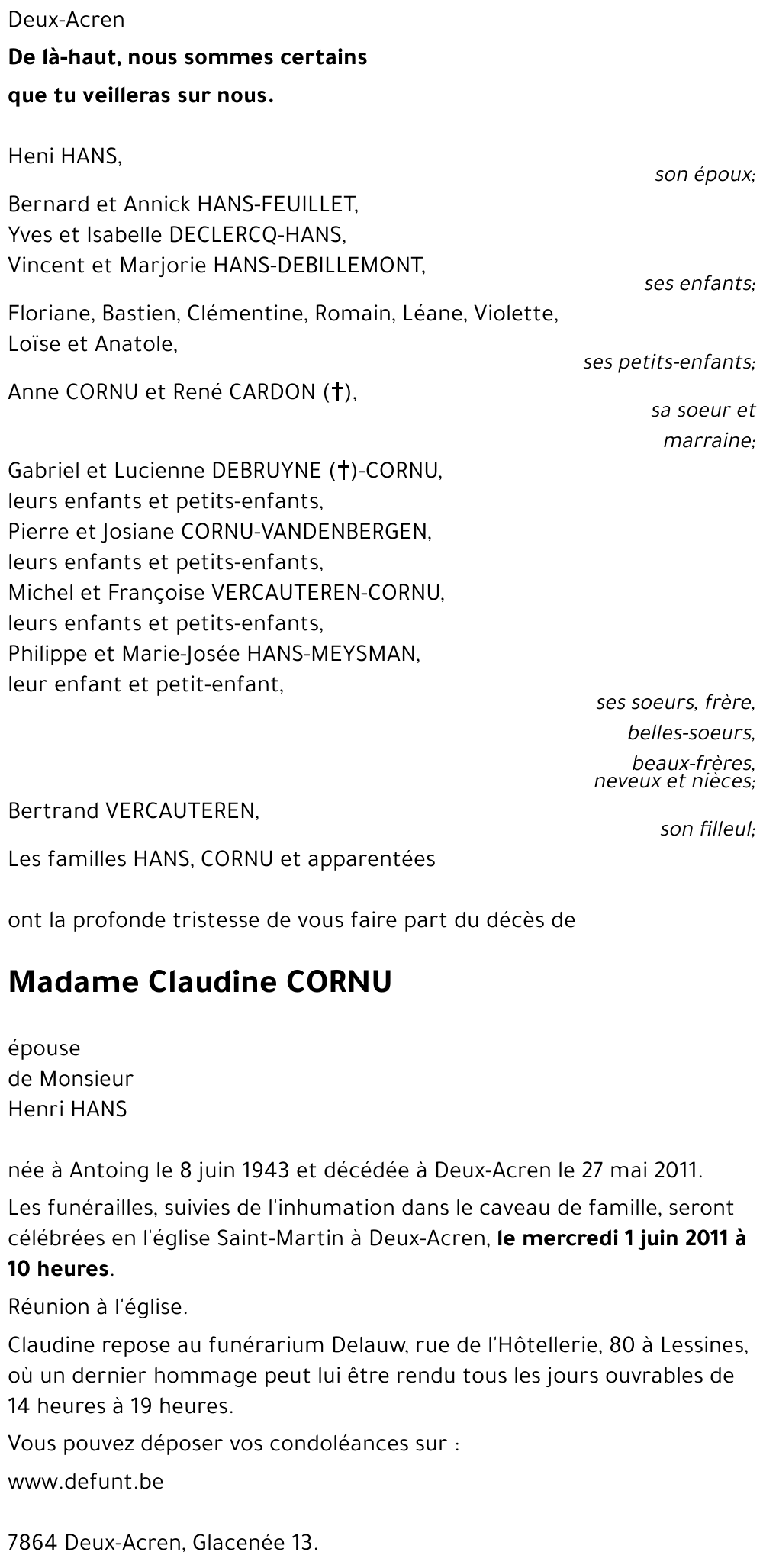 Claudine CORNU