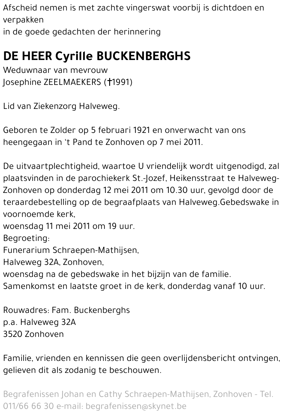 Cyrille Buckenberghs