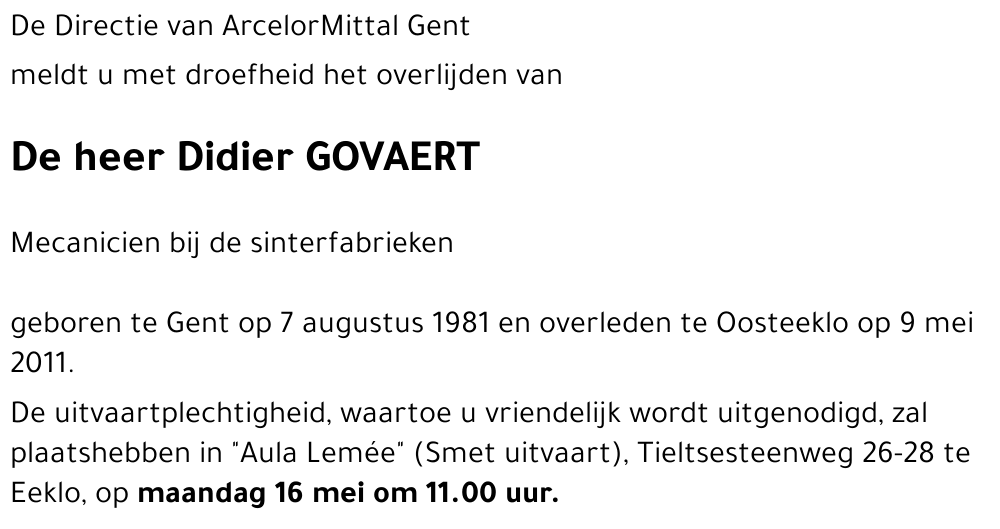 Didier GOVAERT