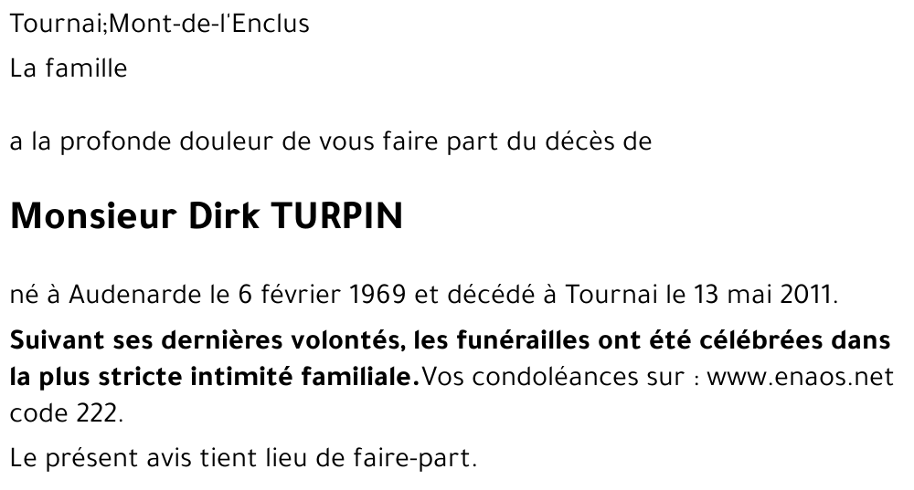 Dirk TURPIN