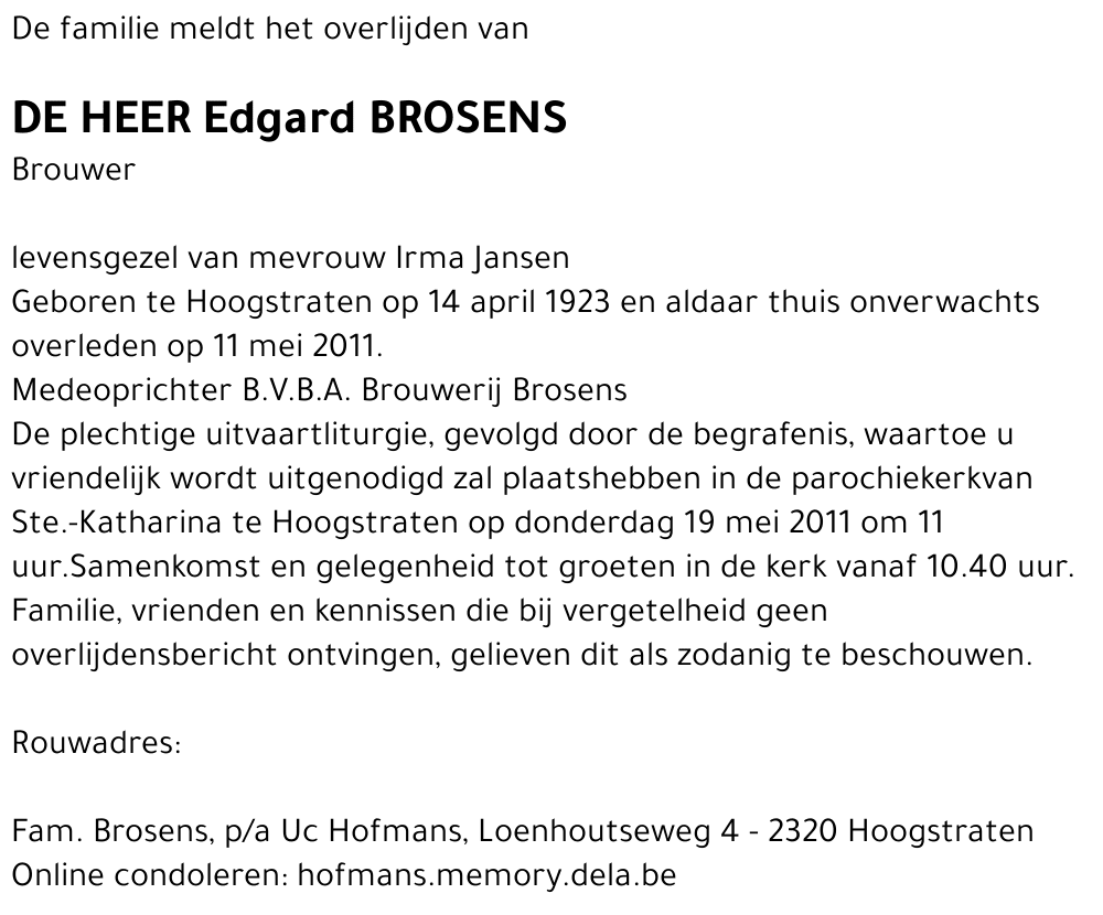 Edgard Brosens