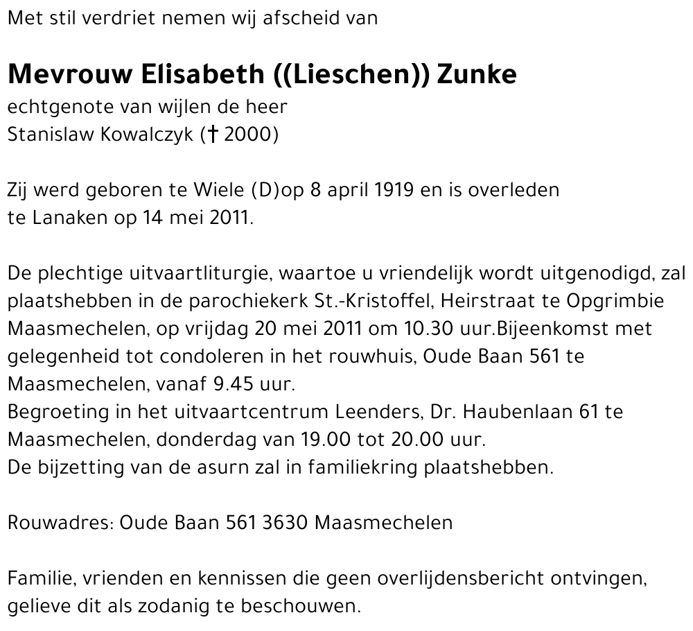 Elisabeth Zunke