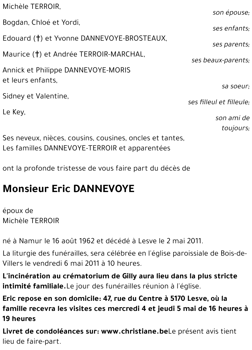 Eric DANNEVOYE