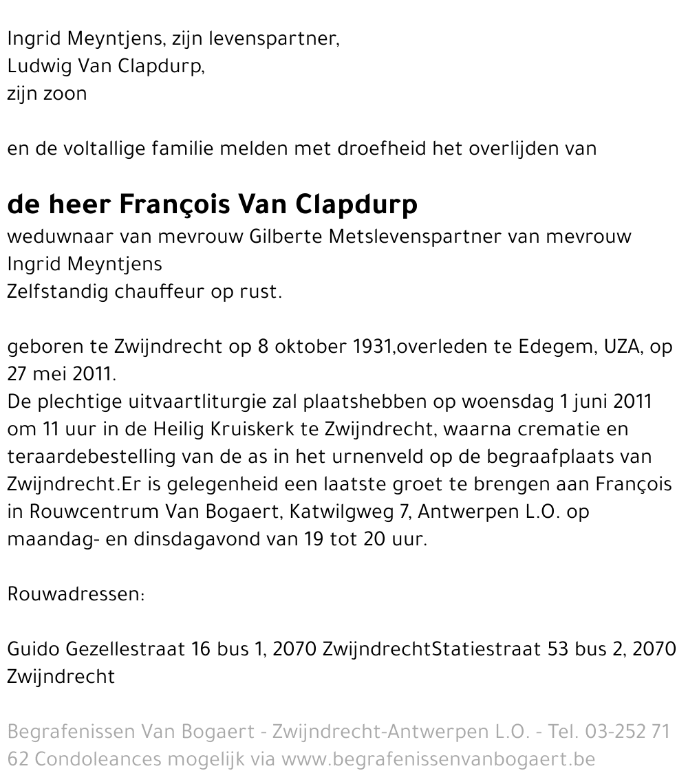 François Van Clapdurp