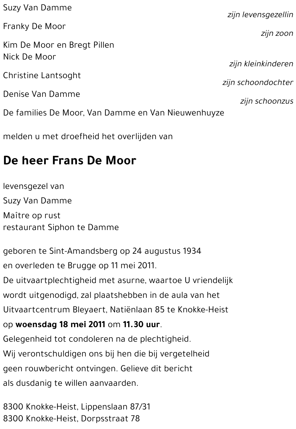 Frans De Moor
