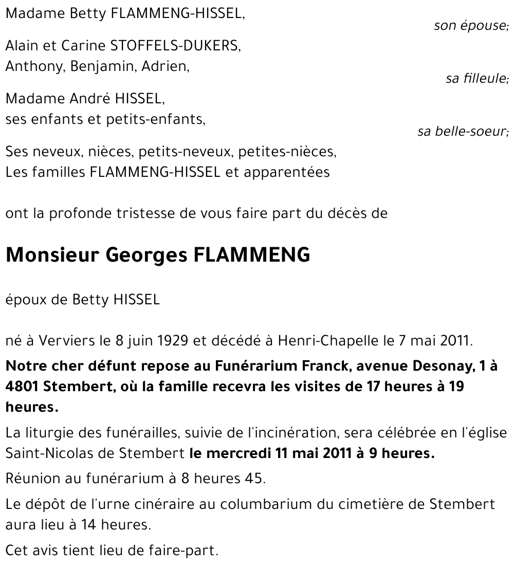 Georges FLAMMENG