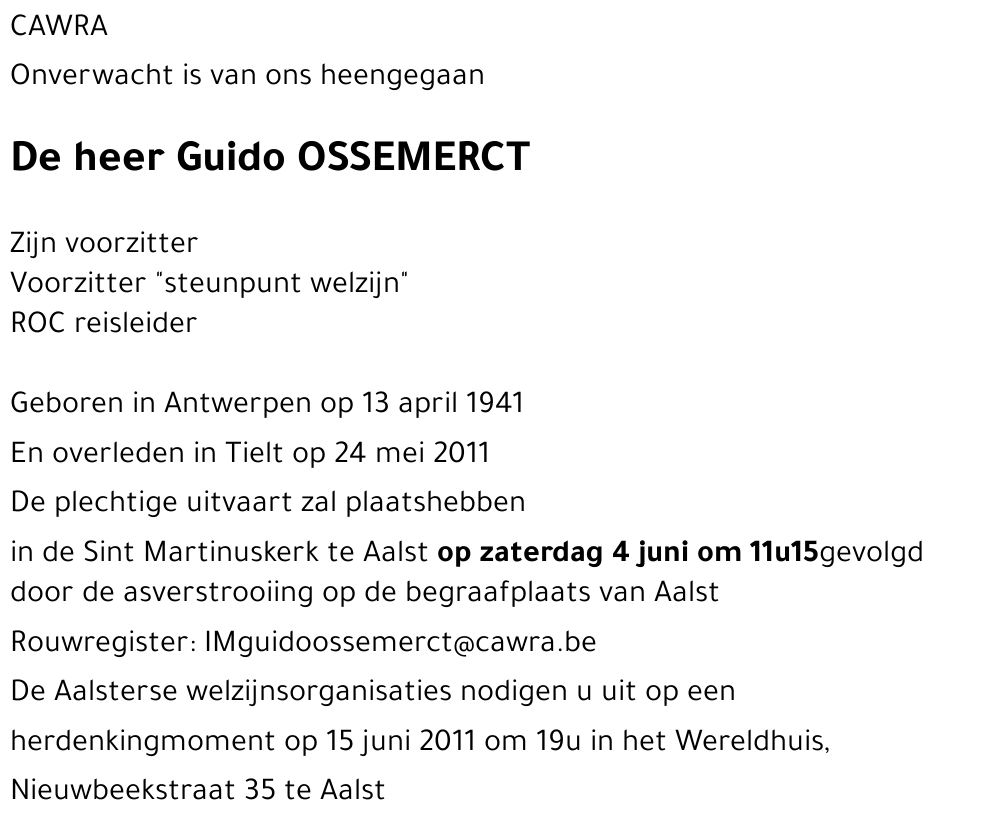 Guido OSSEMERCT