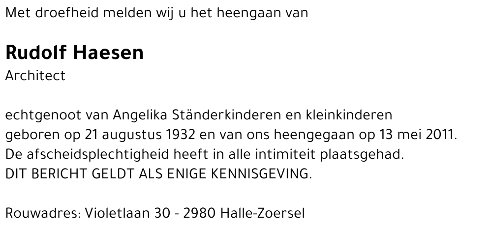 Haesen Rudolf