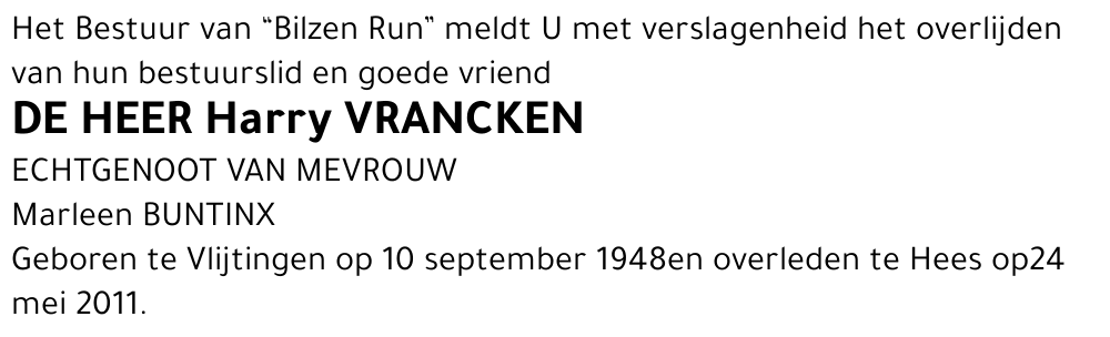 Harry VRANCKEN