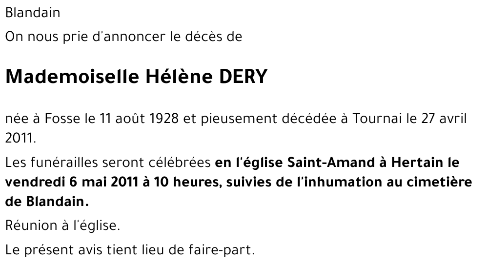Hélène DERY