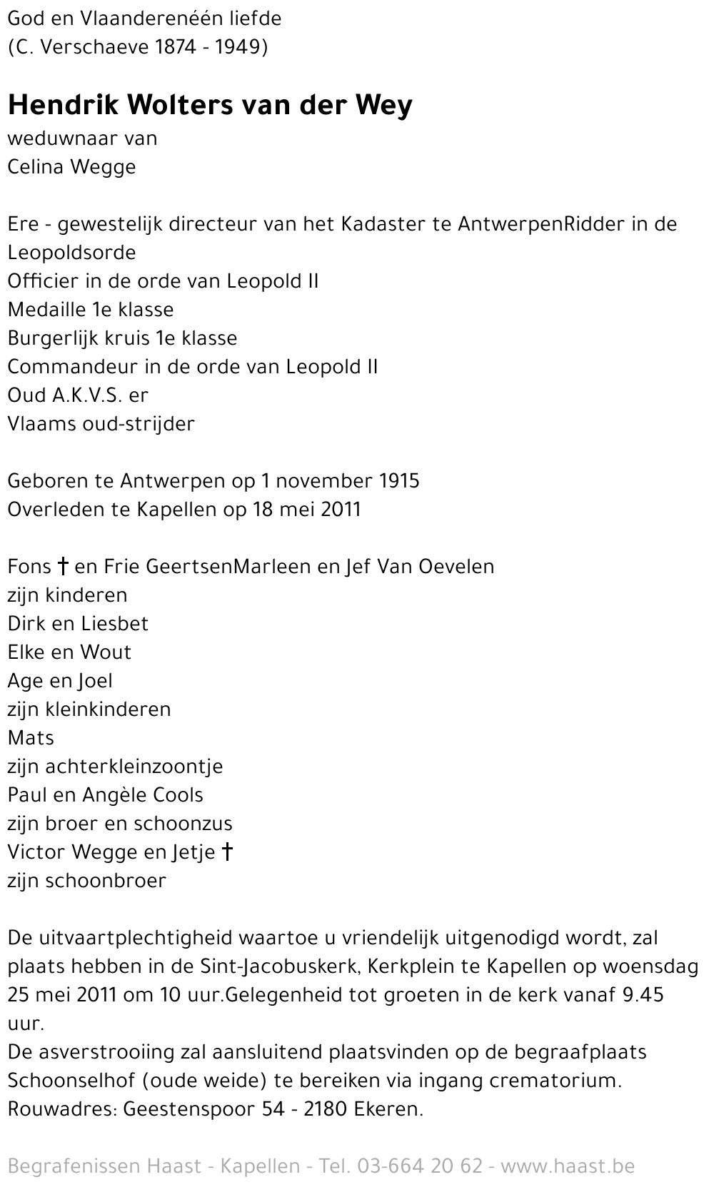 Henri Wolters van der Wey