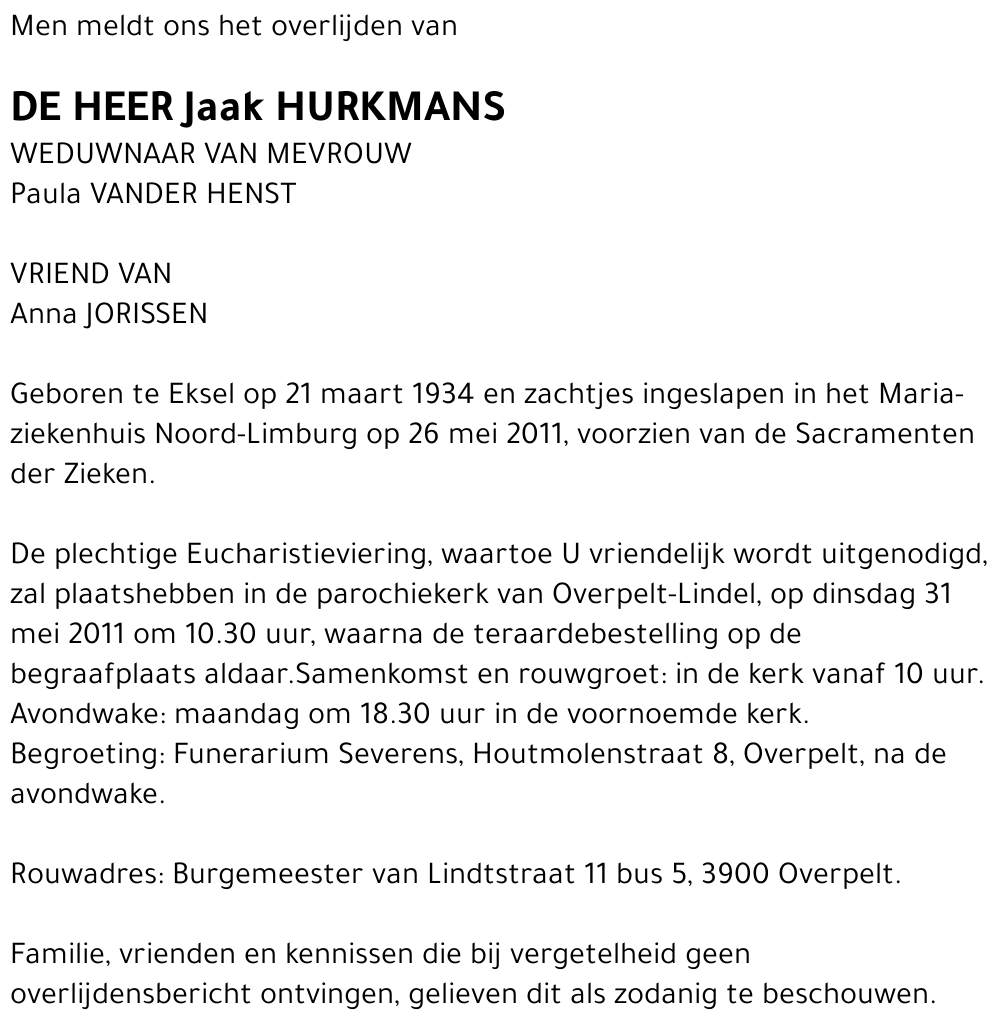 Jaak Hurkmans