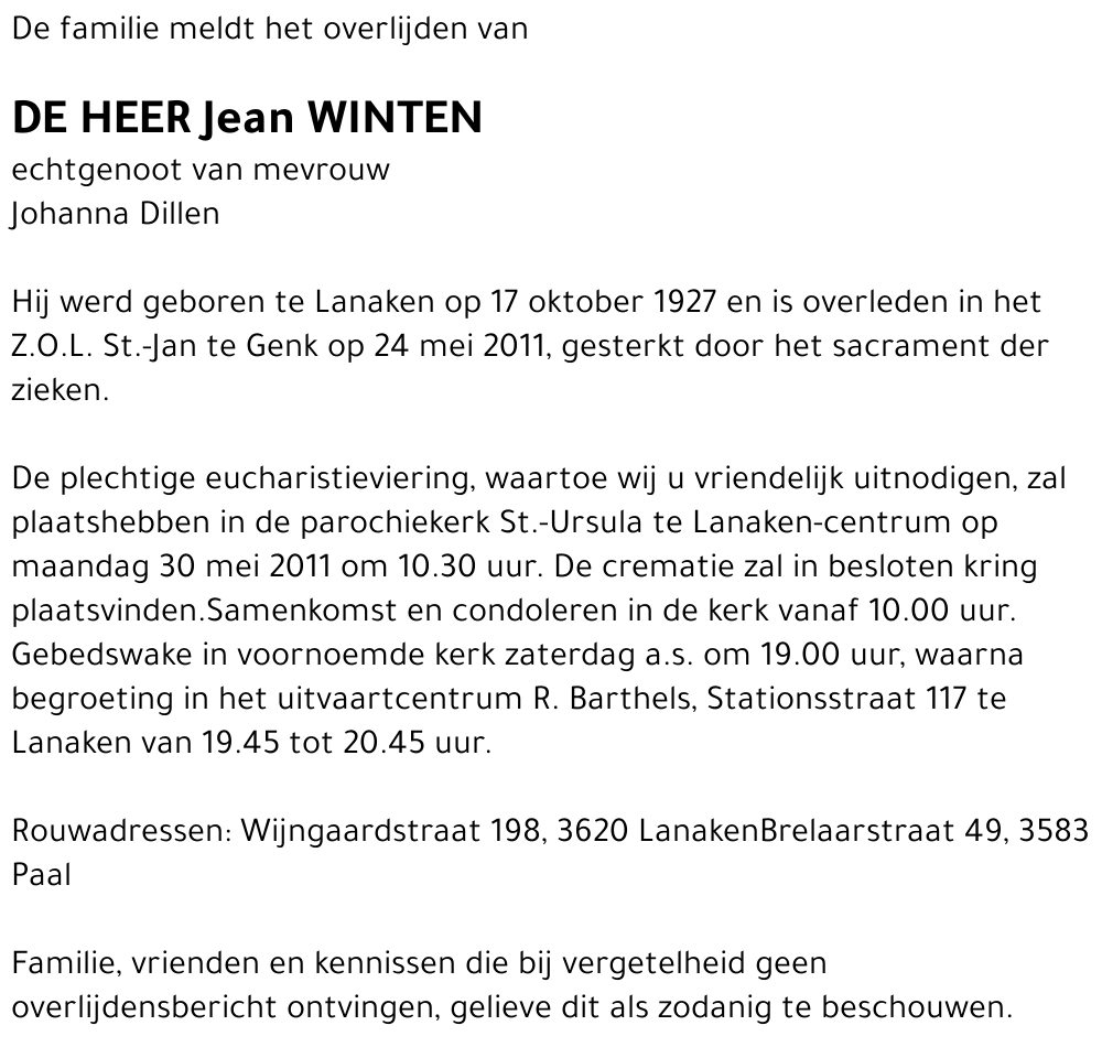 Jean Winten