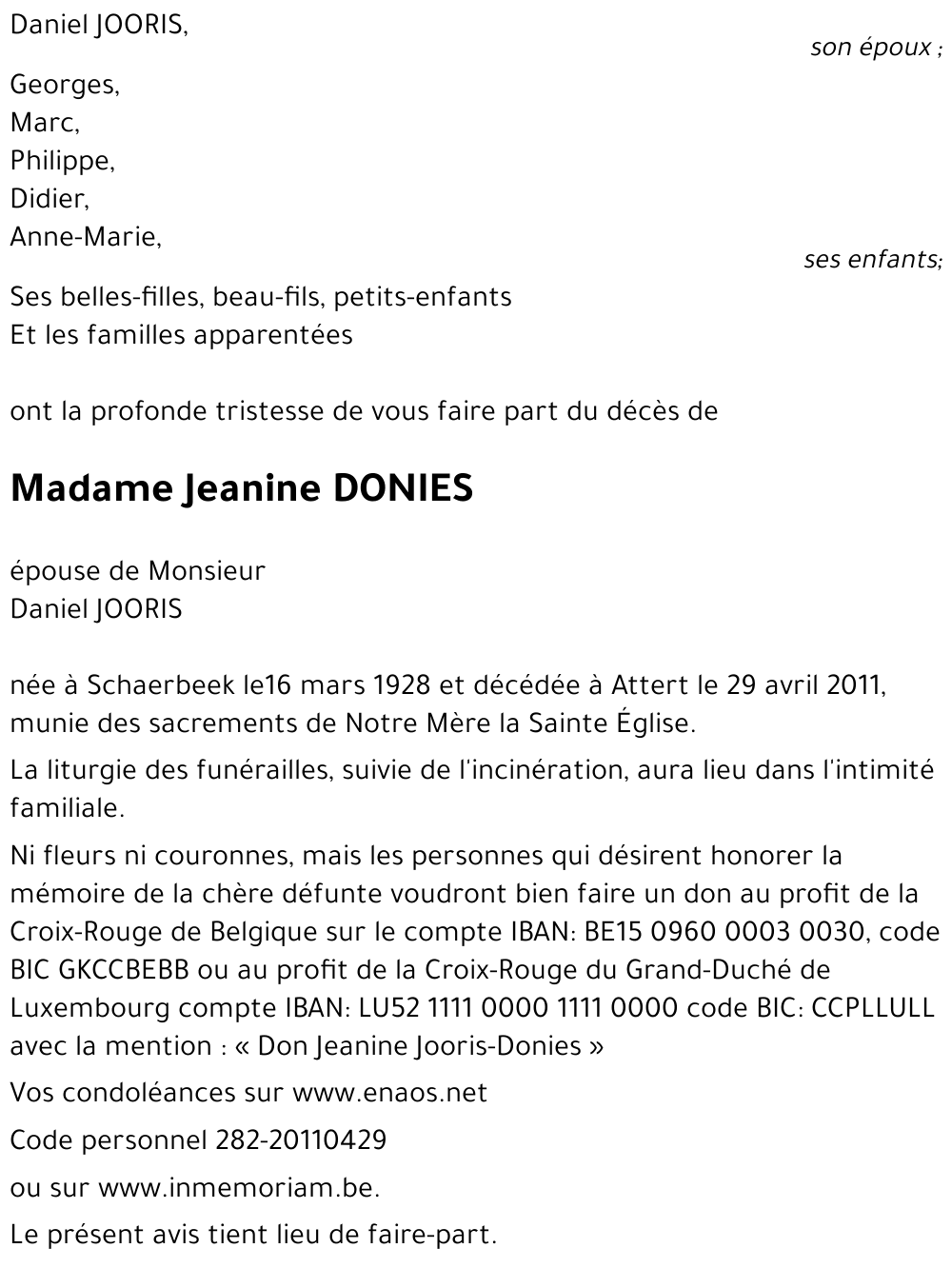 Jeanine DONIES