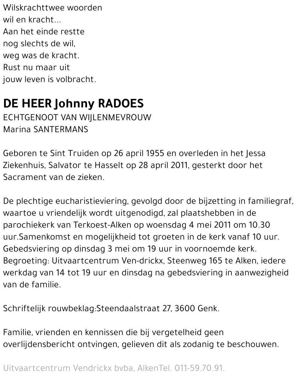 Johnny Radoes