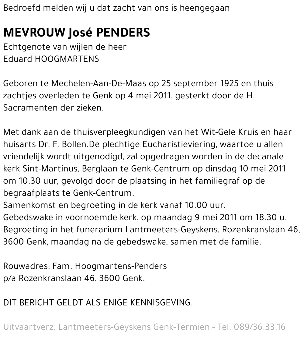 José PENDERS
