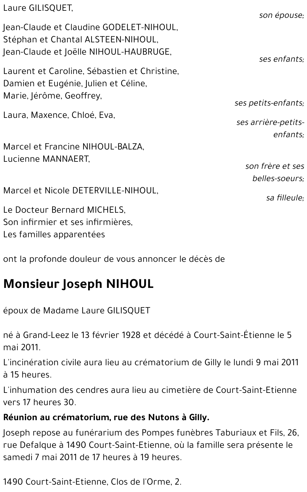 Joseph NIHOUL