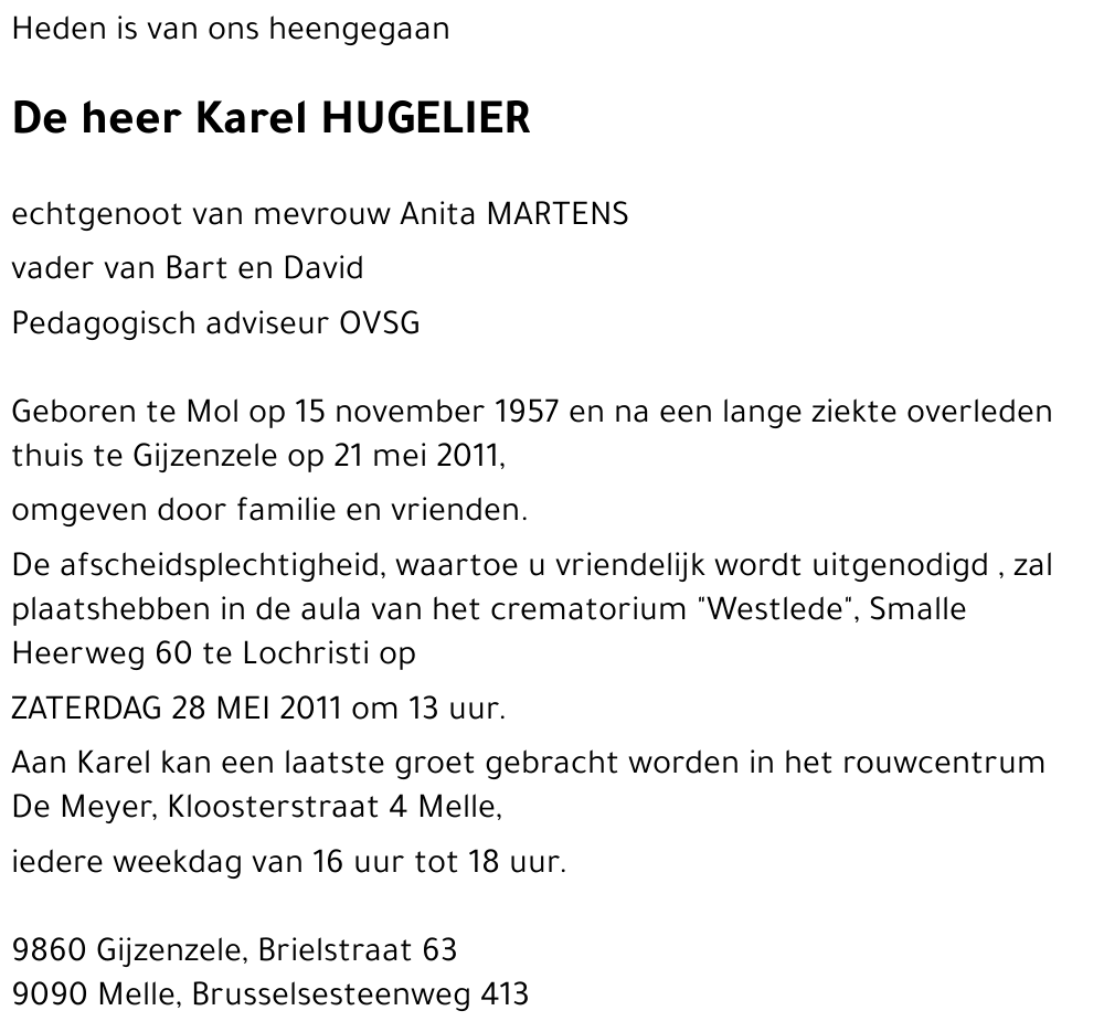 Karel HUGELIER