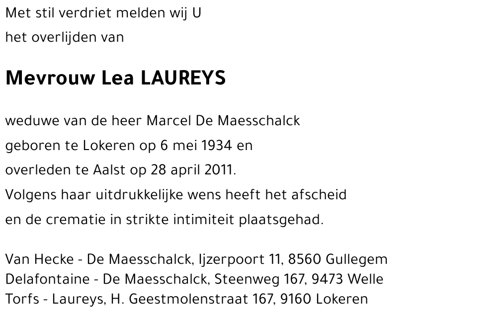 Lea LAUREYS