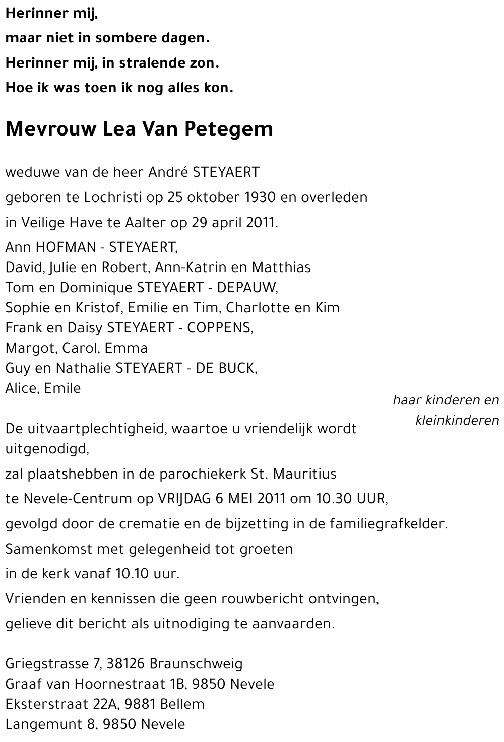 Lea Van Petegem