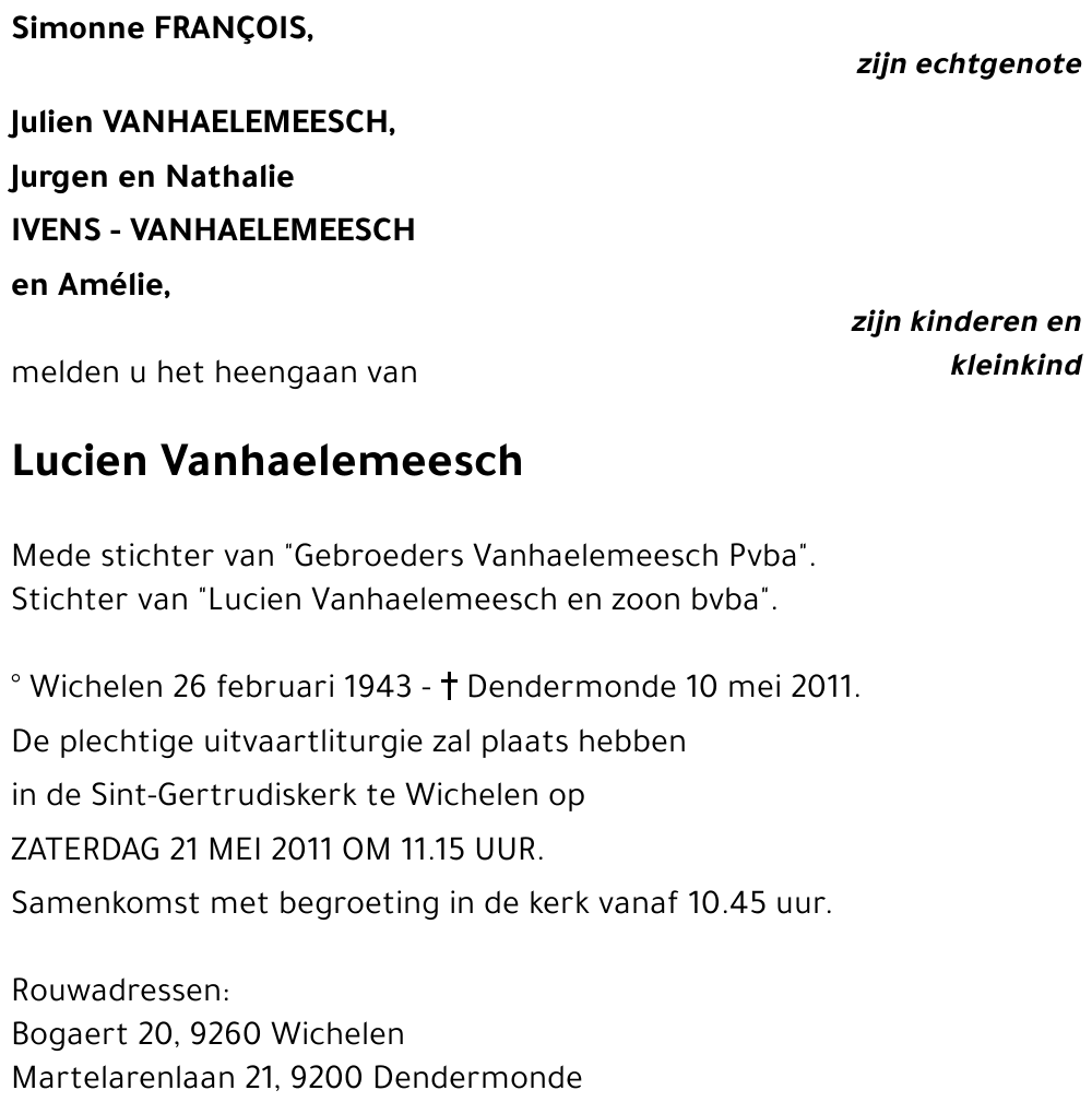 Lucien Vanhaelemeesch