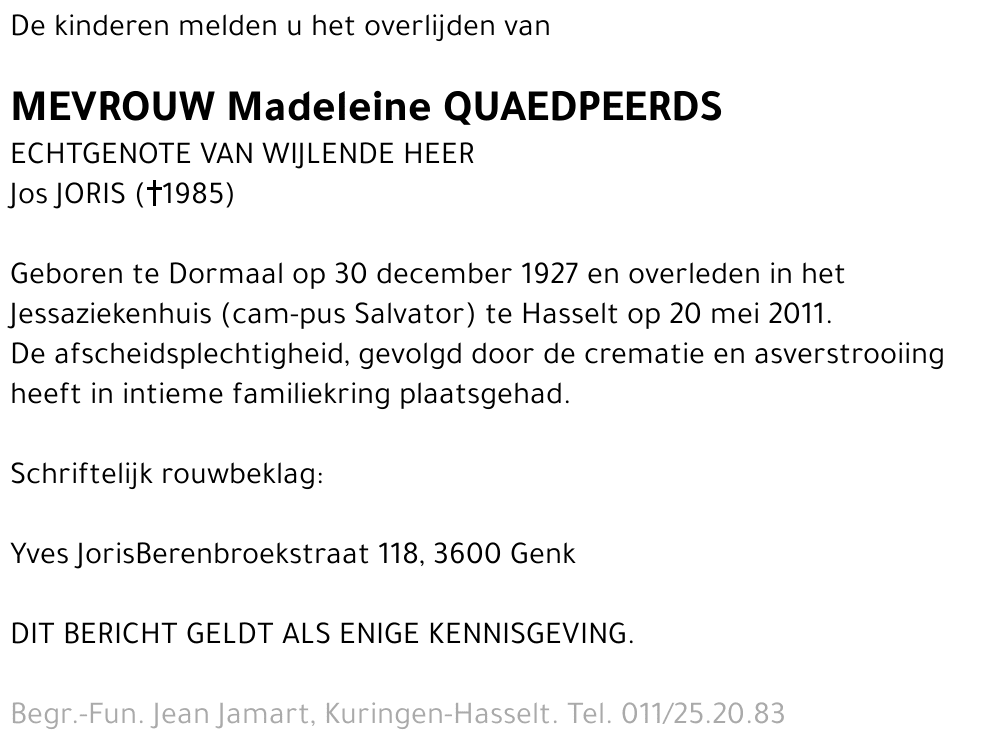 Madeleine Quaedpeerds