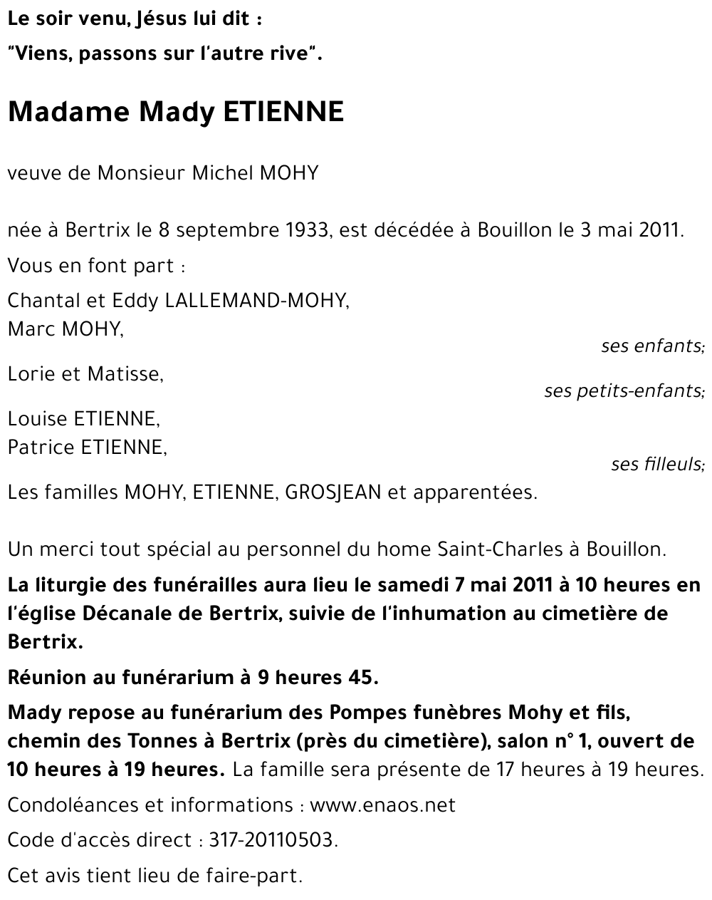 Mady ETIENNE