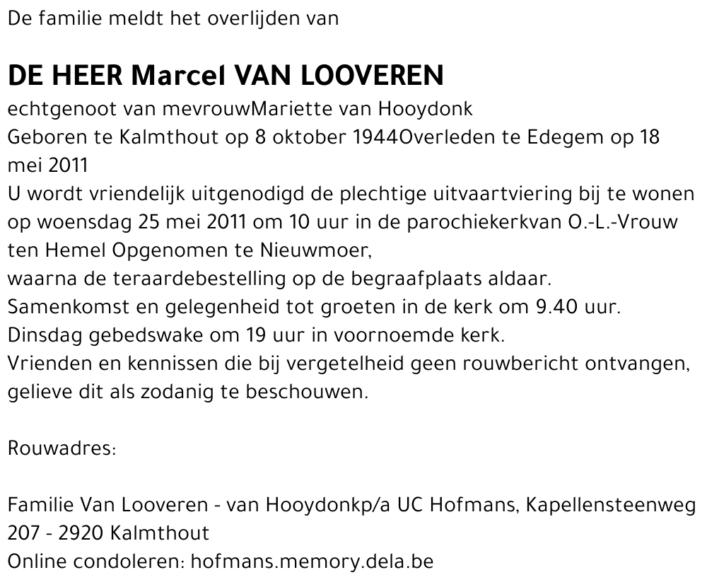 Marcel Van Looveren