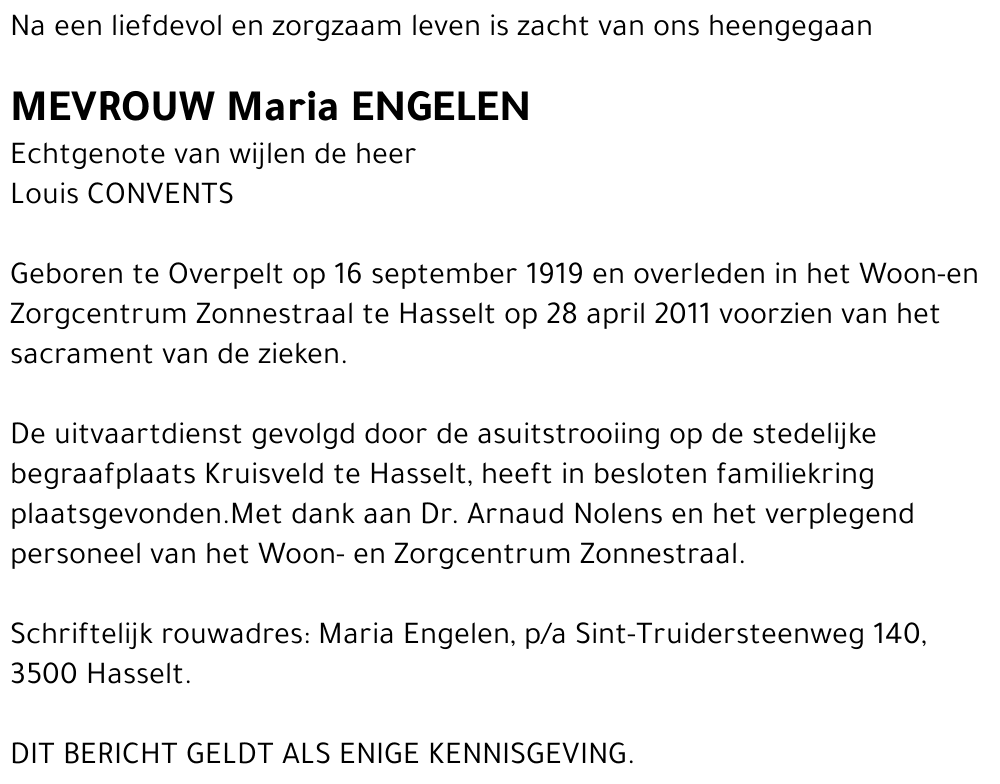 Maria Engelen
