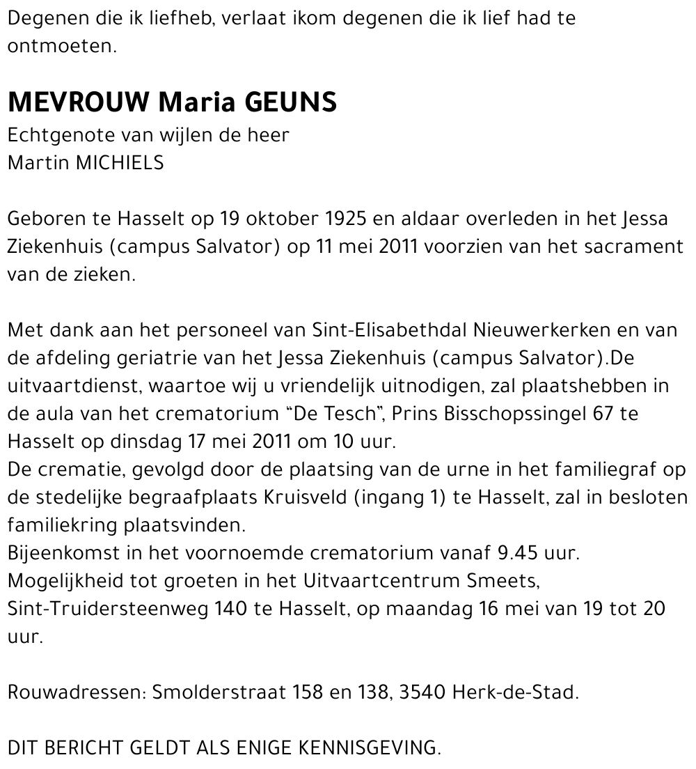 Maria Geuns