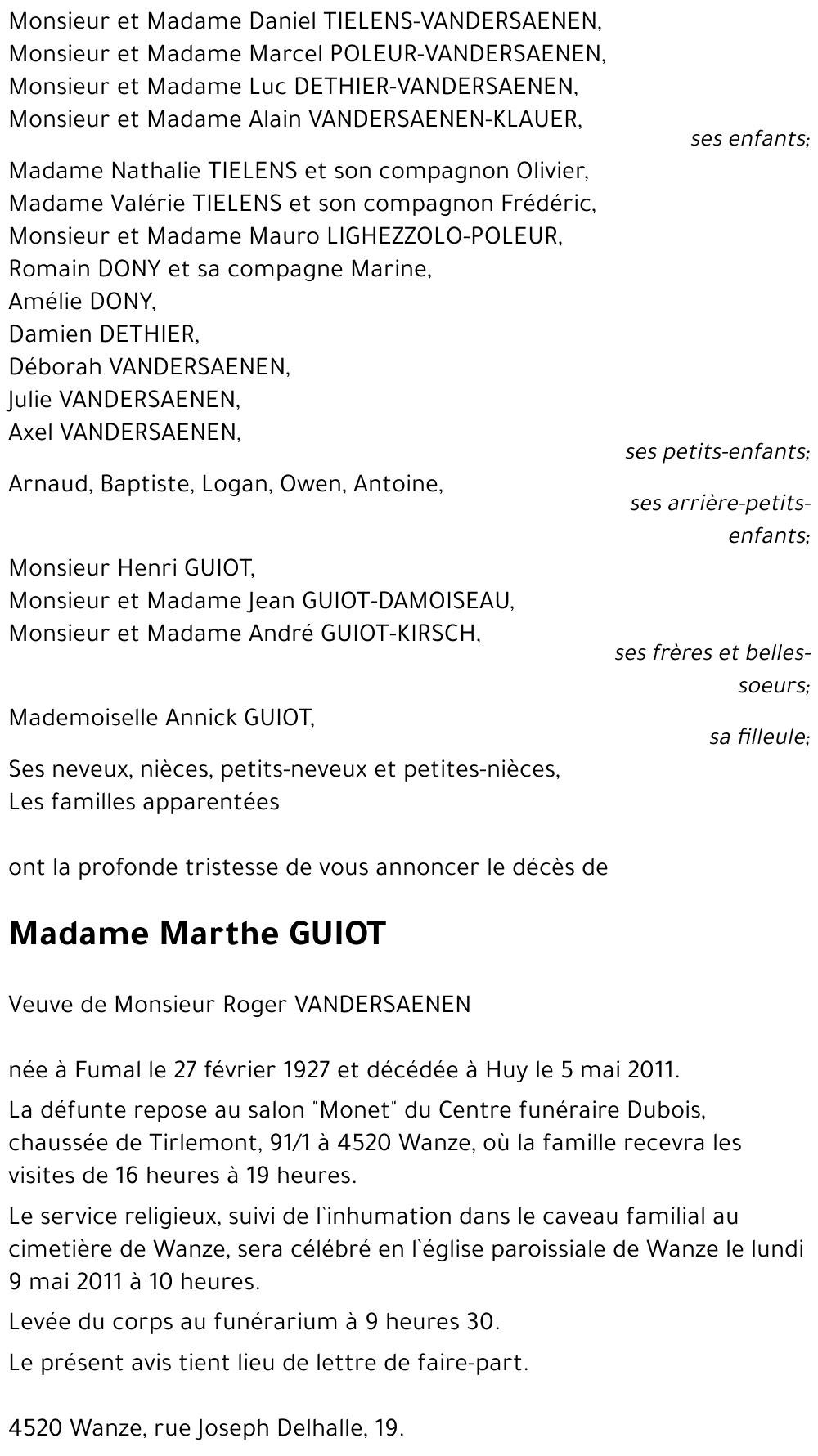 Marthe GUIOT