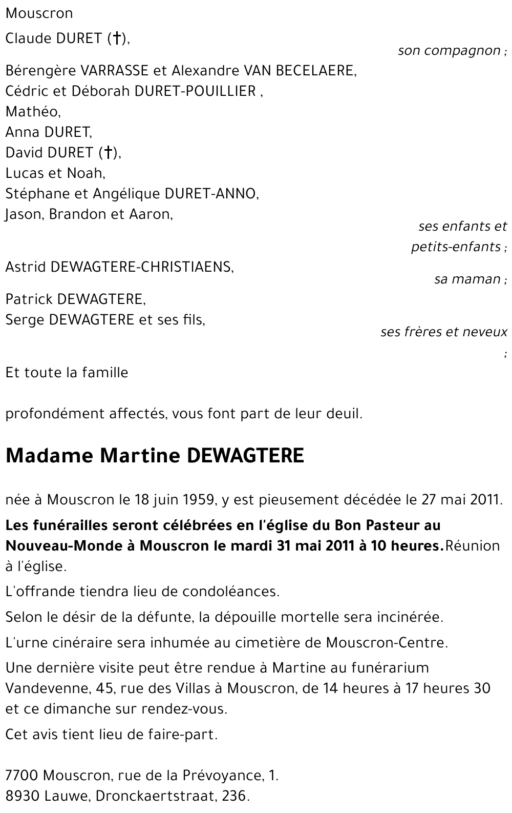 Martine DEWAGTERE