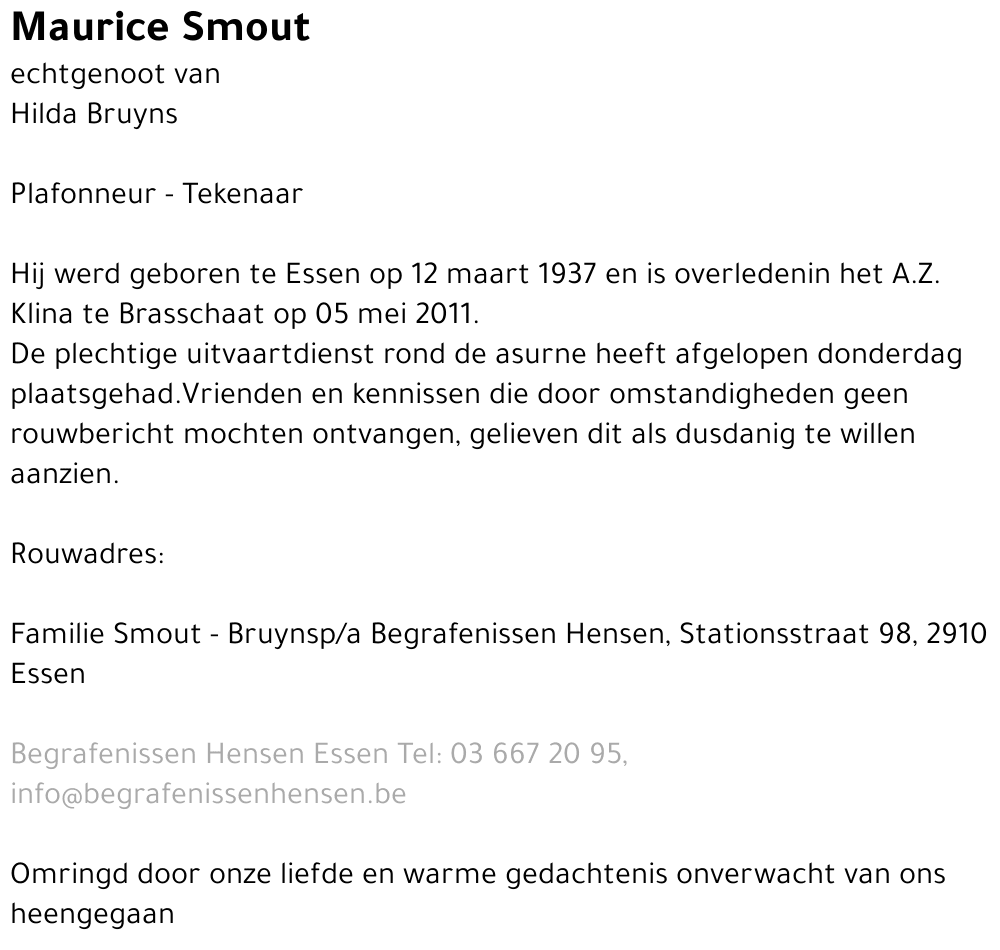 Maurice Smout