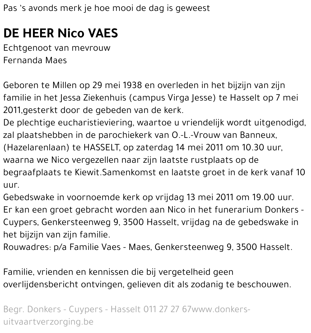 Nico Vaes