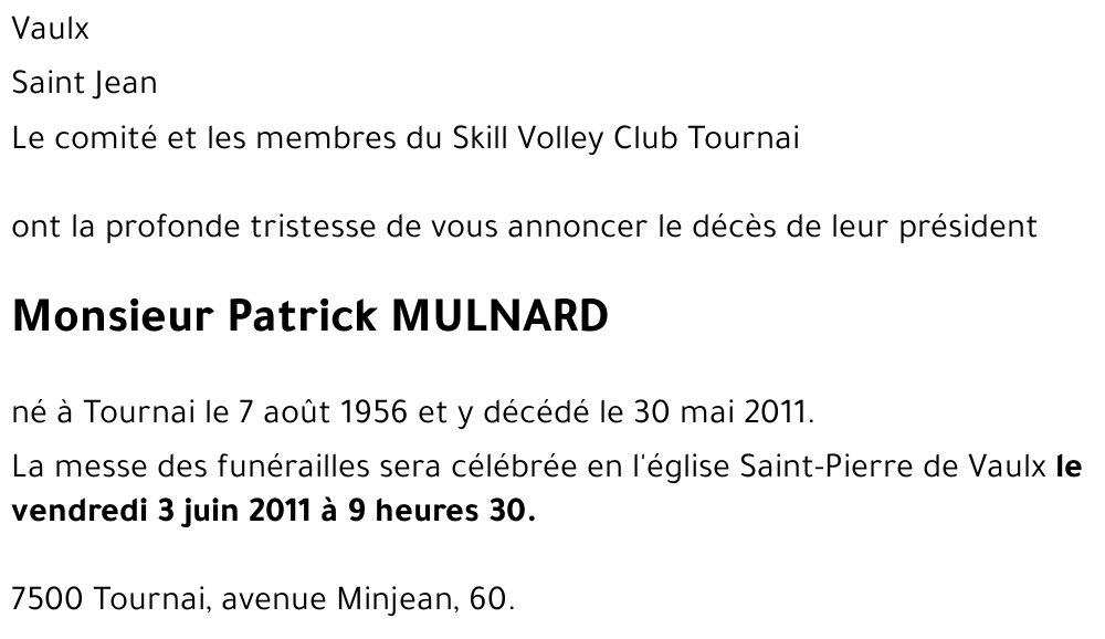 Patrick MULNARD