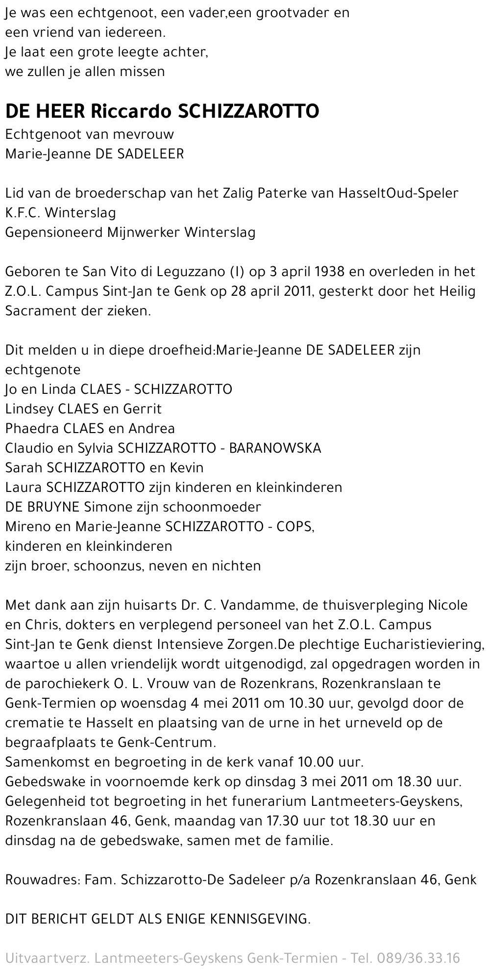 Riccardo SCHIZZAROTTO