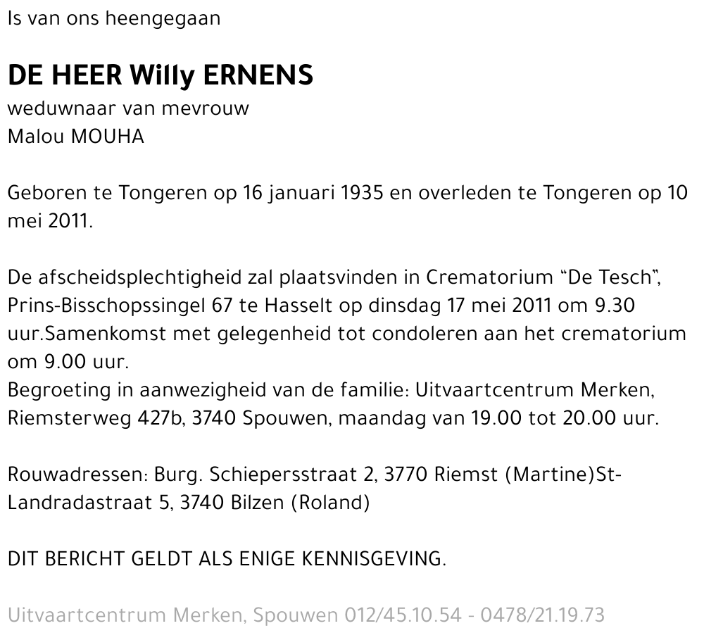 Willy Ernens