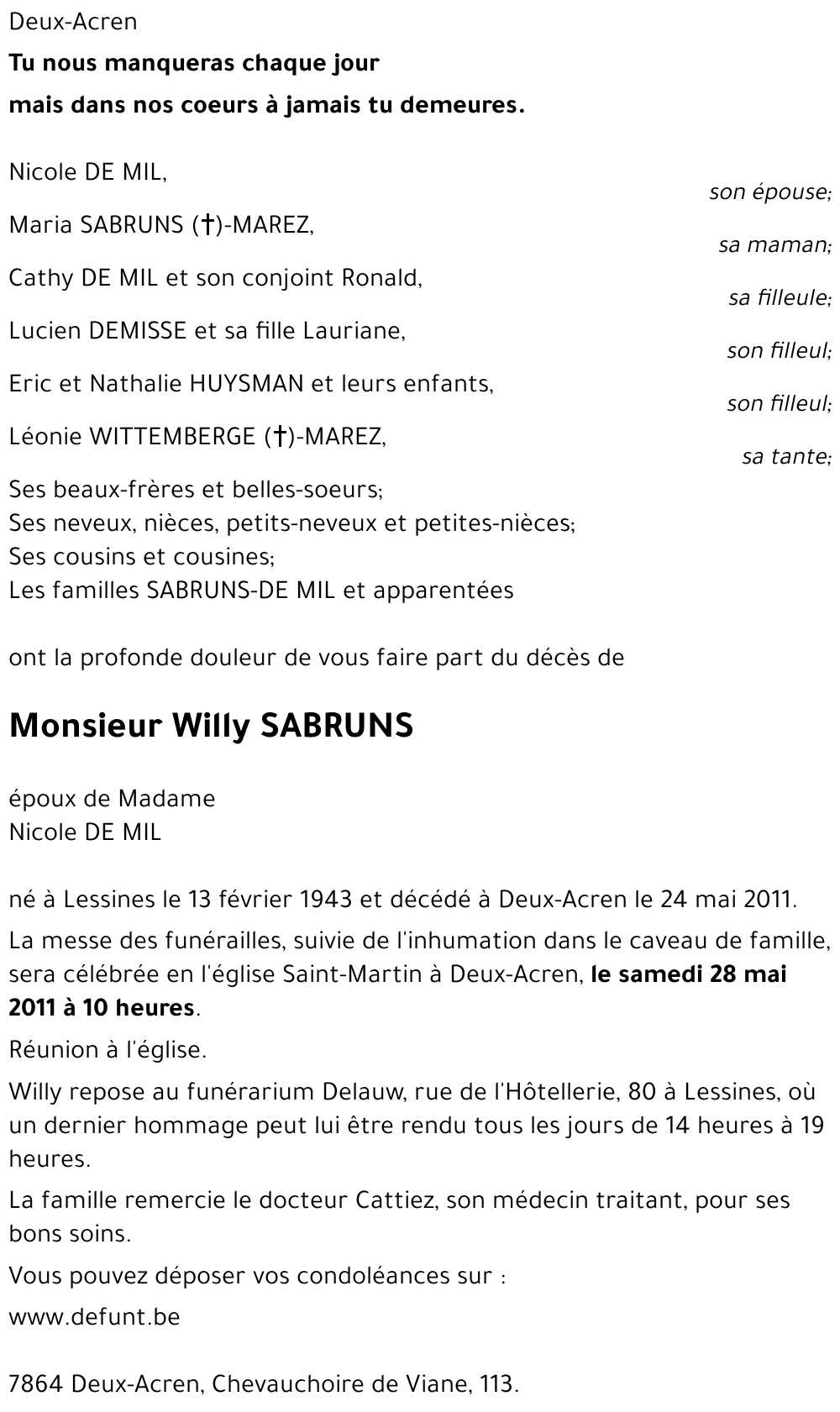 Willy SABRUNS