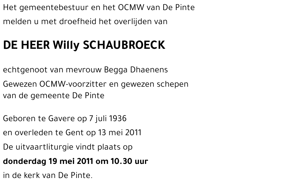 Willy Schaubroeck