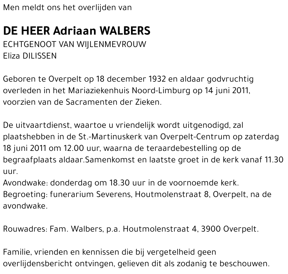 Adriaan Walbers