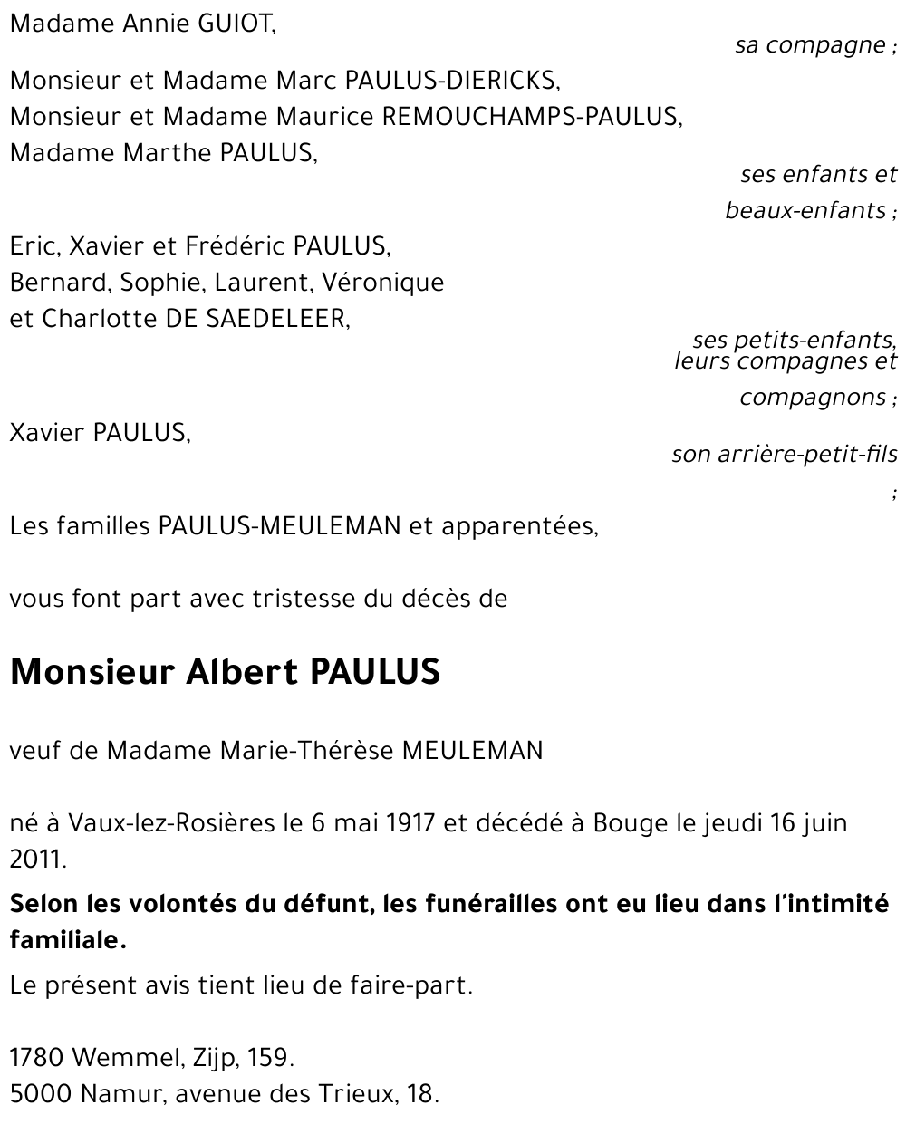 Albert PAULUS