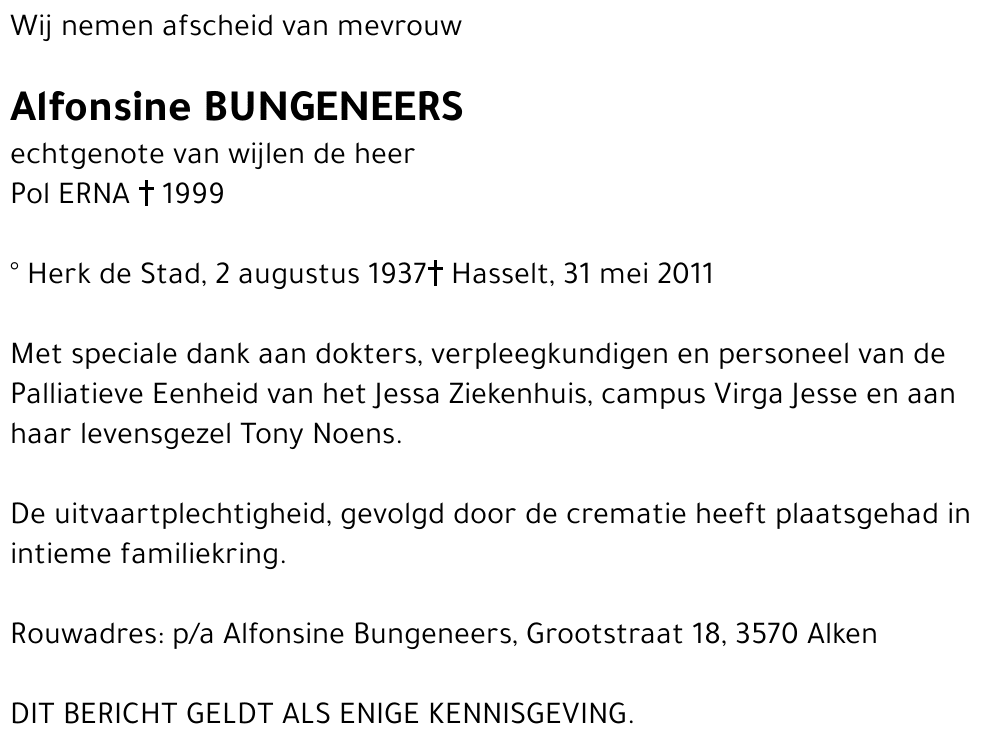 Alfonsine Bungeneers