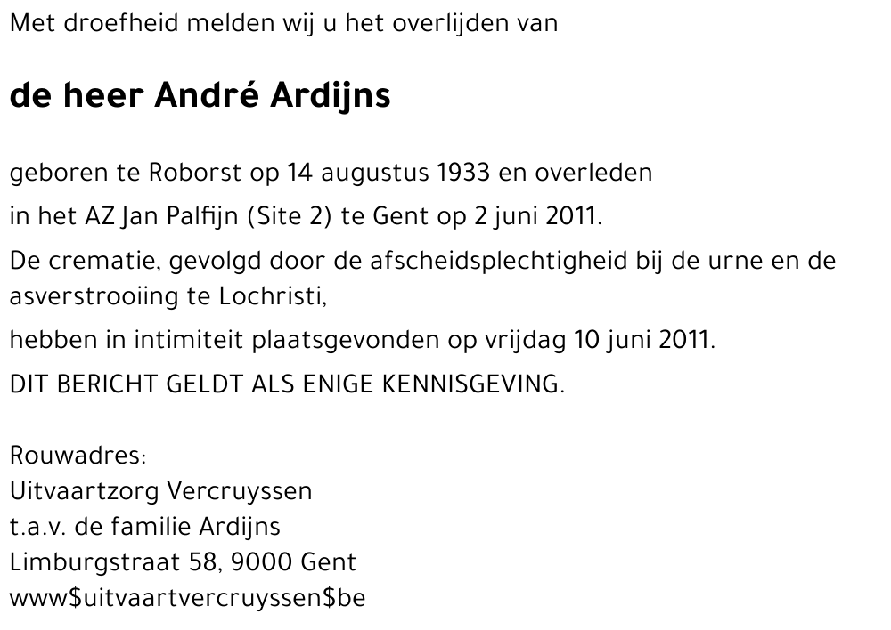 André Ardijns