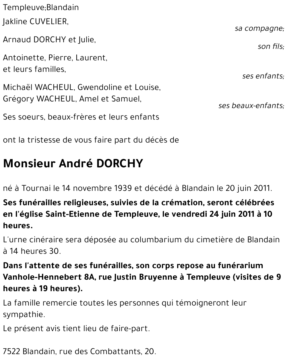 André DORCHY