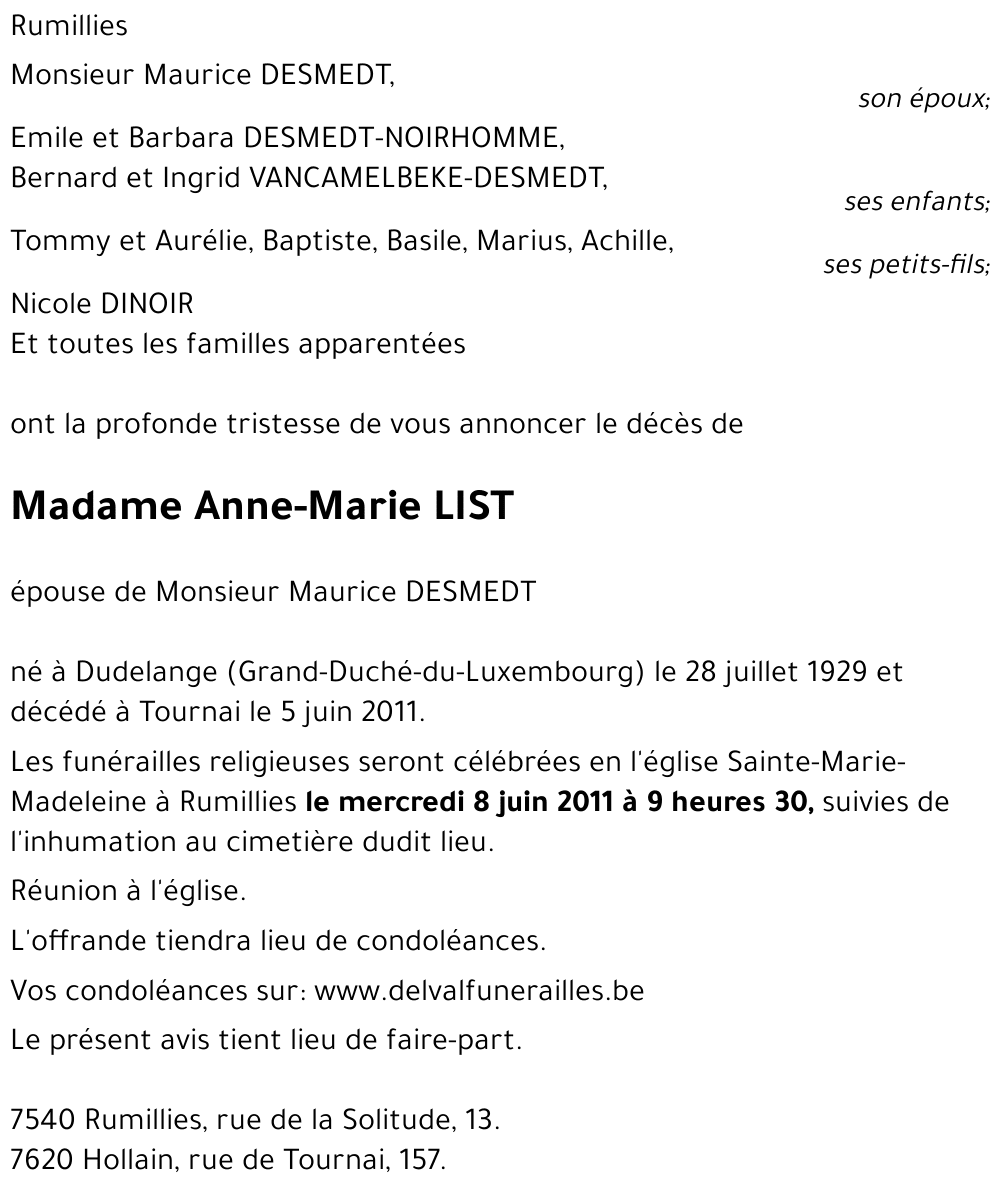 Anne-Marie LIST
