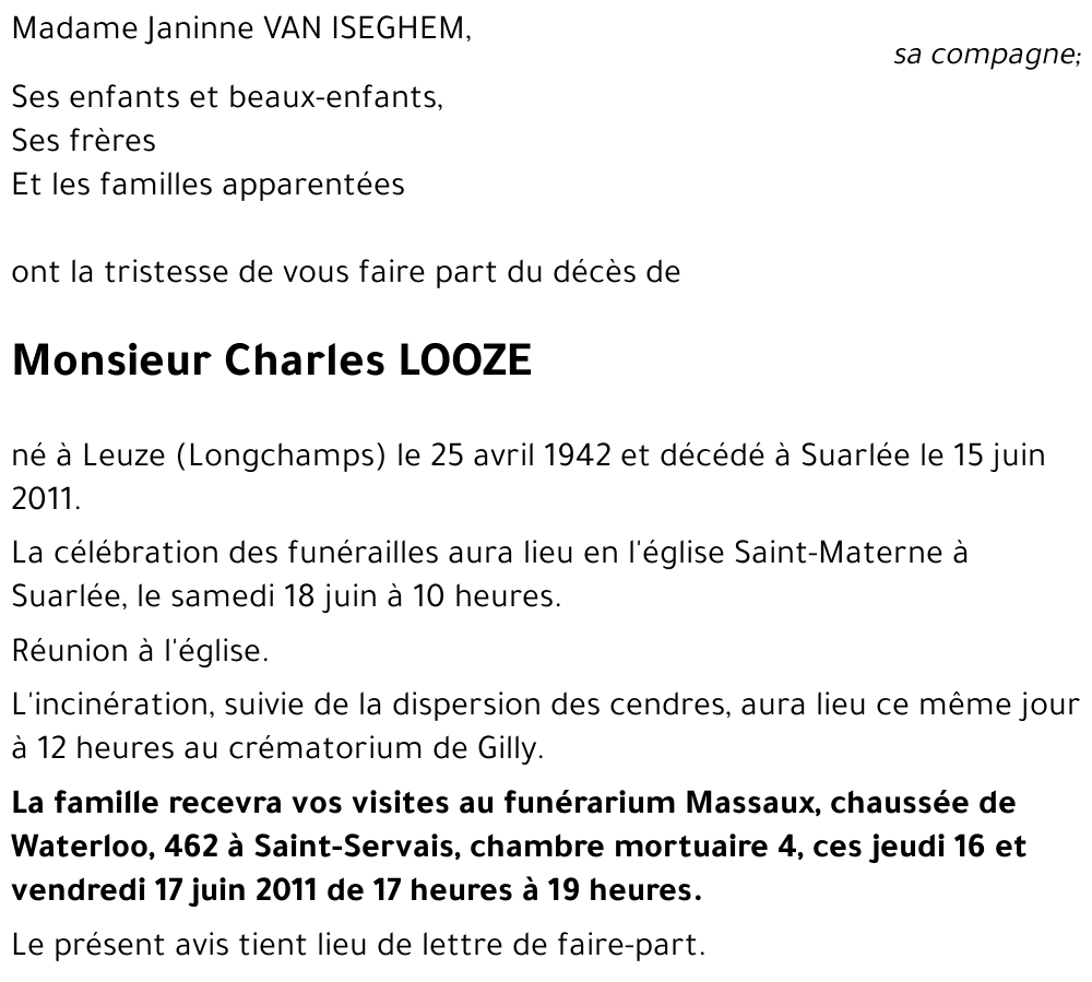 Charles LOOZE